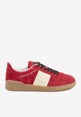 Valentino Upvillage Low-Top Suede Sneakers Red 6Y2S0H77-LAL-RJA