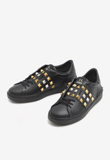 Valentino Untitled Rockstud Low-Top Sneakers Black 6Y2S0931-GDL-RJH