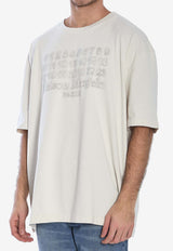 Maison Margiela Embroidered Numbers T-shirt White S50GC0705-S24567-103