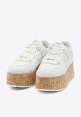 Valentino Freedots XL Leather Platform Sneakers White 6W2S0IG5-NGG-0BO