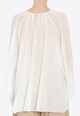 TheLatest Biro Oversized Blouse White 6003T0172-LNTP-T0001