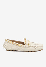 Valentino Plaster Caster Leather Loafers Cream 6W2S0LL2-FFW-098