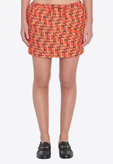 Gucci Printed Mini Skirt Orange 832799-ZAS9N-7033