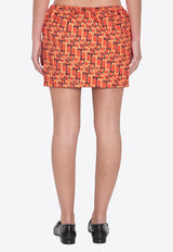 Gucci Printed Mini Skirt Orange 832799-ZAS9N-7033