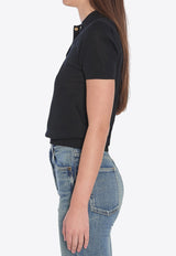 Moncler Logo Embroidered Polo T-shirt Black 9A00004-M6440-999