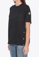 Moncler Logo Patch Crewneck T-shirt Black 8C00020-89A4U-999