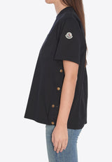Moncler Logo Patch Crewneck T-shirt Black 8C00020-89A4U-999