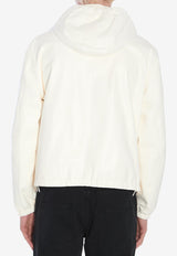 Dolce & Gabbana Reversible Leather Zip-Up Hooded Jacket White G9BKUL-GJ022-W0800