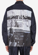 Moncler X Mercedes-Benz By Nigo Sopdu Graphic Print Zip-Up Jacket Blue 1A00004-M5920-778