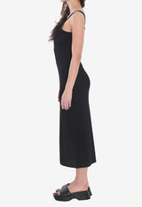 Alexander Wang 3D Logo Slip Midi Dress Black 4KC2256043--001