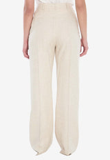 Jacquemus Sauge Flared Tailored Pants Beige 243PA003-1358-130