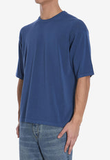 Roberto Collina Fine Knit Crewneck T-shirt Blue RB11021-RB11-12