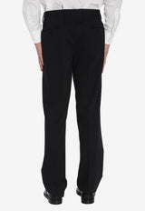 Lardini Wool Tailored Pants Black ESPALU-ESIF64422-999