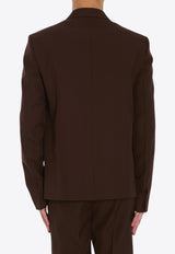 Gucci Wool Twill Single-Breasted Blazer Brown 813982-Z7AL1-2129