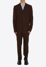 Gucci Wool Twill Single-Breasted Blazer Brown 813982-Z7AL1-2129