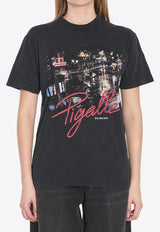 Balenciaga Pigalle Printed T-shirt Black 809122-TRVO1-1041