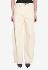 Gucci Engraved-Logo Balloon Jeans Beige 828601-XDDA7-2353