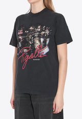 Balenciaga Pigalle Printed T-shirt Black 809122-TRVO1-1041