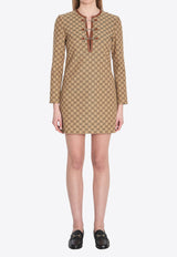 Gucci GG Monogram Mini Dress Beige 820404-Z8BZA-2190