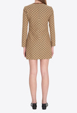 Gucci GG Monogram Mini Dress Beige 820404-Z8BZA-2190