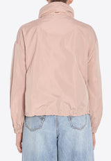 Herno New Techno Taffeta Zip-Up Jacket Pink GI000280D-12483Z-4040