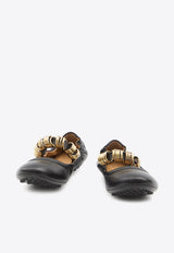 Tod's Dee Ring Leather Ballet Flats Black XXW0HI0JJ10-U1O-B999