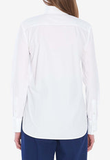 Valentino Jewel Embellished Long-Sleeved Shirt White 6B3AB780-5A6-001