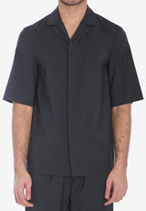 Barena Venezia Atila Tropical Short-Sleeved Shirt Gray OSU5062-0478-580