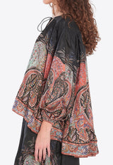 Zimmermann Rhiannon Ruffle Billow Blouse Multicolor 3229TSS251--BLKP