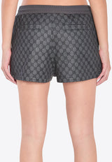 Gucci GG Logo Printed Shorts Black 837609-XJHF0-1000
