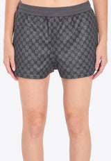 Gucci GG Logo Printed Shorts Black 837609-XJHF0-1000