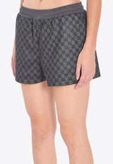 Gucci GG Logo Printed Shorts Black 837609-XJHF0-1000