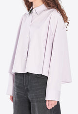 Loewe Anagram Trapeze Cropped Shirt Lilac S359Y05XEJ--6140