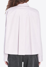 Loewe Anagram Trapeze Cropped Shirt Lilac S359Y05XEJ--6140