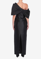 Solace London Davina Off-Shoulder Maxi Dress Black OS44006--BLACK