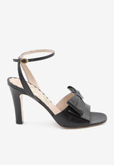 Valentino Bowow 95 Leather Slingback Sandals Black 7W2S0MA6-DDT-0NO