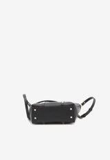 Valentino Small Rockstud Leather Shoulder Bag Black 7W2B0R05-VSF-0NO