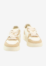 Autry Medalist Leather Low-Top Sneakers Sand AULW-TA-03