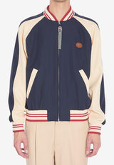 Valentino Le Chat Maison Zip-Up Bomber Jacket Blue 7V3CIP63-AWS-DYB