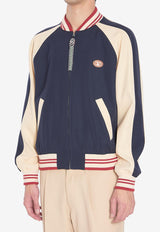 Valentino Le Chat Maison Zip-Up Bomber Jacket Blue 7V3CIP63-AWS-DYB