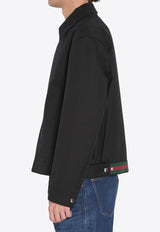 Gucci Logo-Embossed Zip-Up Jacket Black 827503-ZAQH5-1000