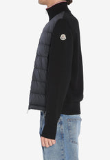 Moncler Down Padded Zip-Up Cardigan Black K20919B00003-M1367-999