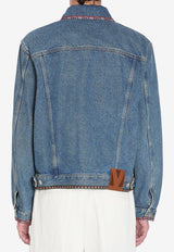 Valentino Beaded Denim Jacket Blue 7V3DC04Q-B0W-558