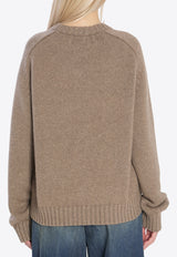 Khaite Mae Knitted Cashmere Sweater Beige 9085600--216