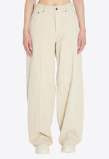 Haikure Bethany Wide-Leg Pants Beige HEW03296-GF156PT-T0336