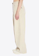 Haikure Bethany Wide-Leg Pants Beige HEW03296-GF156PT-T0336