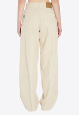 Haikure Bethany Wide-Leg Pants Beige HEW03296-GF156PT-T0336