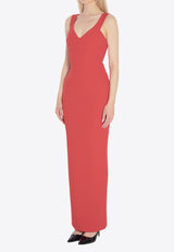 Solace London Nalani Sleeveless Maxi Dress Red OS44044--RED