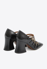 Chloé Janis 80 Calf Leather Pumps Black CHC25A11COL--001