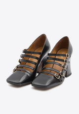 Chloé Janis 80 Calf Leather Pumps Black CHC25A11COL--001